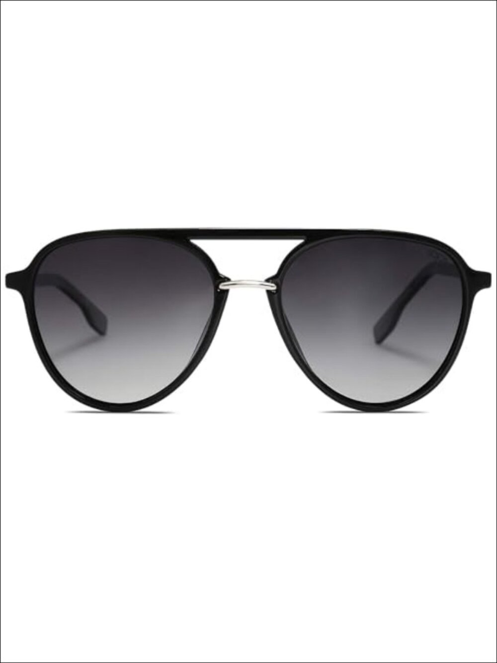 Retro Aviator Polarized Sunglasses Double Bridge UV400 Shades